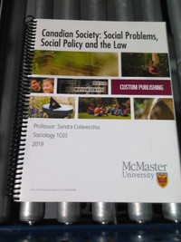 Canadian Society Social Problems, social policy, and the Law