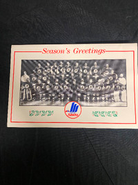 1987-1988 Moncton Hawks Christmas Card
