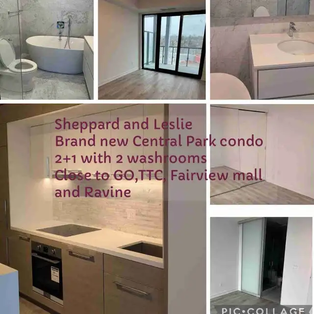 Urban Luxury and Ravine backyard - 2 1 bdrm Leslie subway