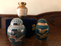 Keepsake Mini Cremation Urns with Velvet Box