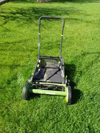 Sun Joe (manual) lawn mower for sale. Like new!