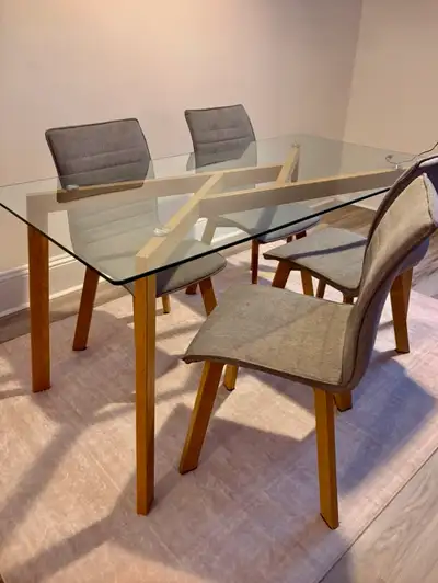 Dining Table with 4 Chairs, View more