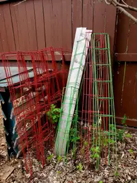 Tomatoe Cages and Trellis supports 