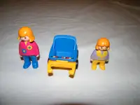 Playmobil 1-2-3  maman, fillette et poussette