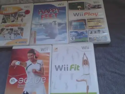 5 Wii games for sale, View more