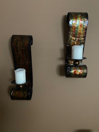 Set of 2 Wall Candle Holders 