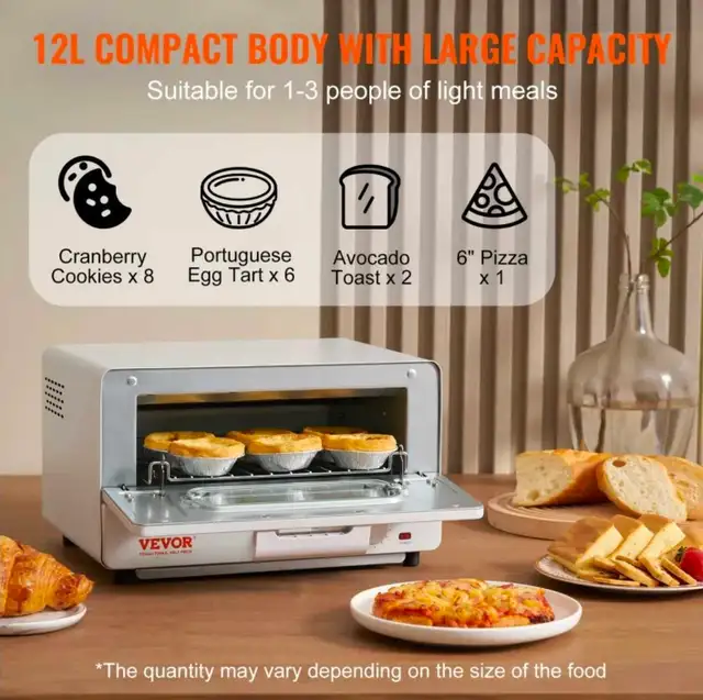 Vevor Toaster Oven in Toasters & Toaster Ovens in Mississauga / Peel Region - Image 2