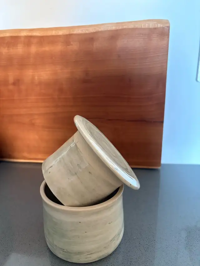 Handcrafted Pottery Butter Bell Crock