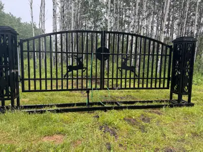20ft outside driveway gates, easy to install.