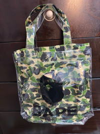 Bape tote bag- green camo print