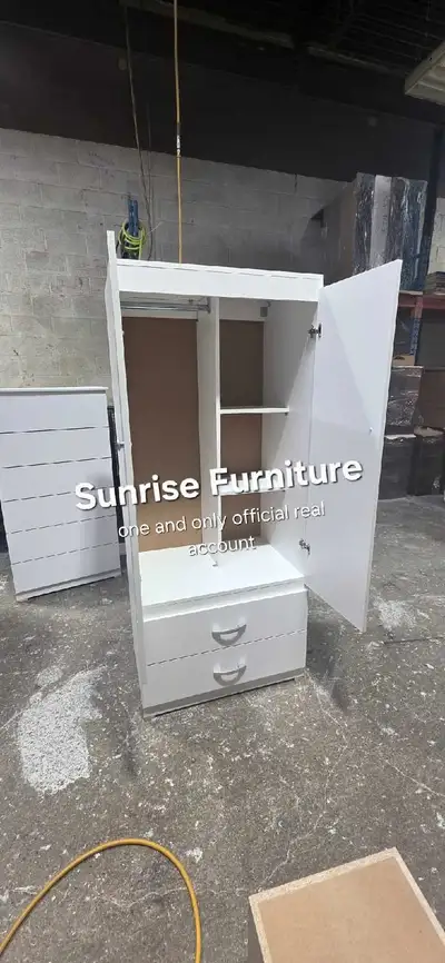 This brand new two-door wardrobe Grey Black White Brown All colors sizes available . Already Fully A...