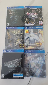 Brand New Playstation 4 PS4 Deluxe + Steelbook + Limited Games
