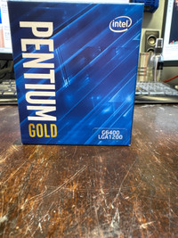 Intel G6400 4Ghz Pentium LGA1200 processor plus fan  open box