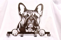 Custom Metal Dog Leash Hangers - Wall Art