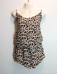 Leopard Print Cami Top & Shorts (M) *New!