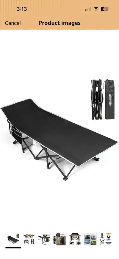 camping cot, View more
