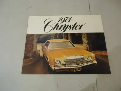 1974 Chrysler Sales Brochure. New. Can Mail in Canada, View more