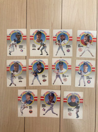 Lot of 11 1990 Fleer Baseball All-Star Insert cards