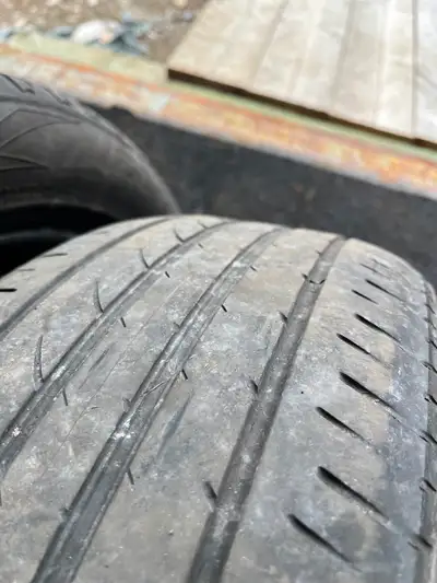 Four used all season tires.