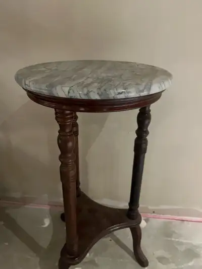 Small  table with a Marble top, View more
