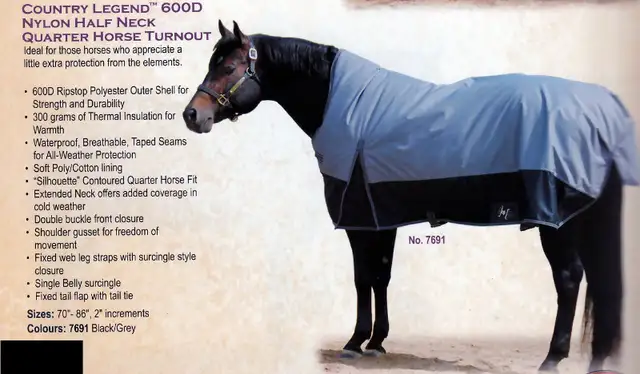 New 84" & 86"Winter Turnout horse blanket, half neck, great buy! in Equestrian & Livestock Accessories in Dawson Creek - Image 2