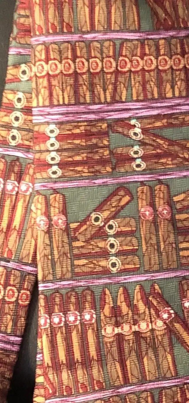 Pure silk cigar themed neck tie by puffers made in USA in Men's in City of Toronto - Image 2
