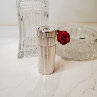 AUTH! S.T. Dupont Silver Cylinder Table Lighter