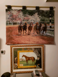 Horse Lovers-Tapestry & 1896 Framed Print