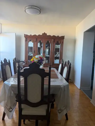 Beautiful solid wood dining table with extension, seats up to 12 people comfortably, and comes with...