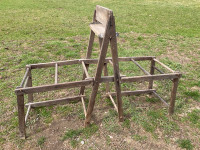 Vintage Double Wooden Washtub Bench $200