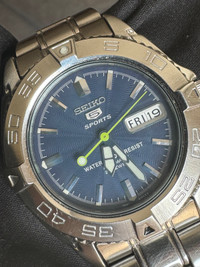 Seiko 5 Sports Automatic Diver Watch Blue Dial 40mm 7s26