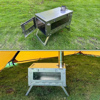 Brand new lightweight titanium camping stoves with folding design. Expanded size 15.4"x11.6"x8.7", w...