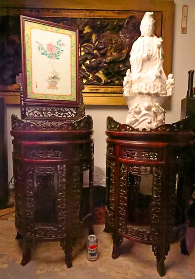 Daoguang Zitan Stands 264 Carved Chi'long Dragons, View more