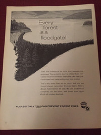 1966 Smokey the Bear Original Ad
