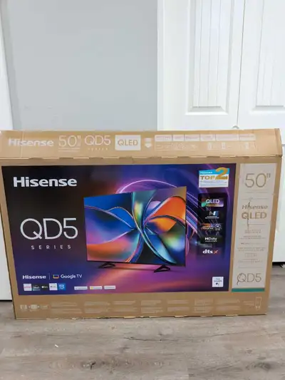 4K   HISENSE QD5 QLED GOOGLE TV. ....50 inch, View more