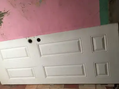 32' ext door,with frame,rough condition,but works-$55, View more