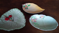 3 Carlton Ware Dishes, See Pictures, $22 Ea or 3 for $55