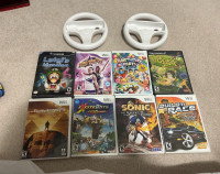 Random Wii Games and Mario Kart wheels