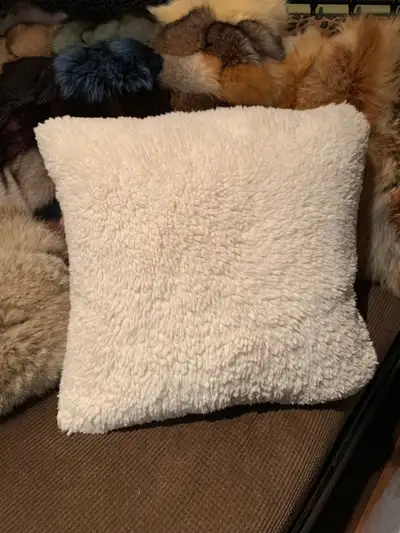 Excellent condition. Zippered cover. Cover only. Ivory beige color. Measurements on pictures. From s...