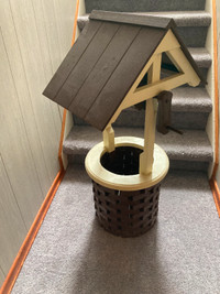 Hand Crafted Wooden Wishing Well