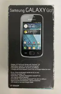 Samsung Galaxy Gio Mobile Phone Factory Reset Parts Only