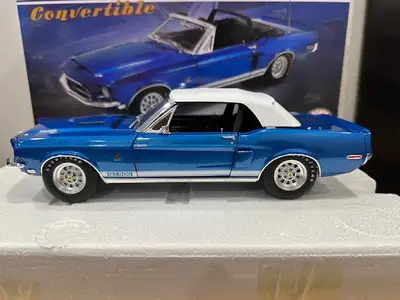 1/18 ACME 1968 Shelby GT500 Convertible (ACAPULCO BLUE) New Diecast Model Facebook : Mike Diecast Fa...