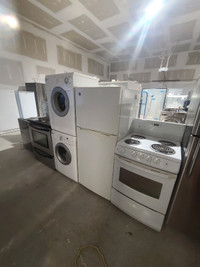 Apartment size 24 inch width Fridge stove washer dryer