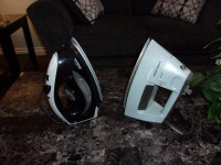 TWO STEAM IRONS