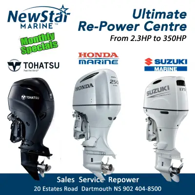 THIS MONTH IN-STORE Email Directly: Info@NewStarMarine.ca Boat show specials * Employee PRICING on 2...