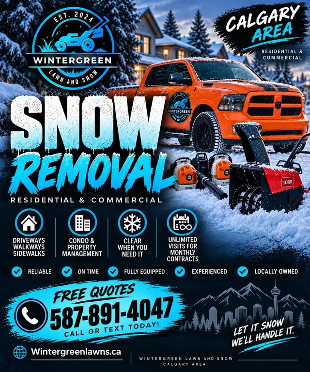 Snow Removal Service – Calgary Area570608428694251521