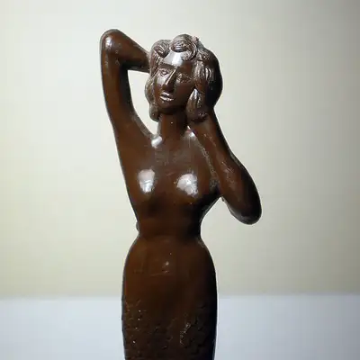 Vintage Mermaid Swizzle Stir Stick The Savarin Restaurant & Tavern Toronto Famous For French Buffet...