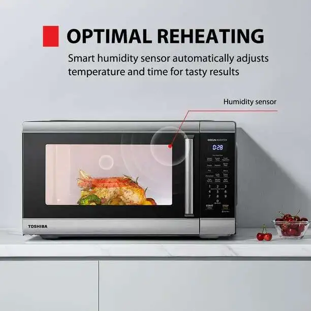 Toshiba 2.2 CU. FT. MICROWAVE OVEN Black Stainless Steel NEW62863731495299122