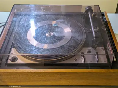 Dual 1225 turntable idler drive record player, View more