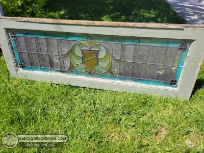 Removed from an old Victorian era home measuring approximately 49" x 18". In good original condition...